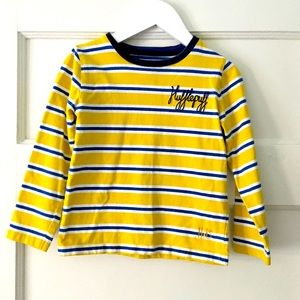 Mini Boden Harry Potter Hufflepuff Long Sleeve Breton T Shirt 3-4Y